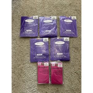LOT of 7 size A DANCING FAIR 910 LT SUNTAN RUN RESISTANT Footed Dance TIGHTS NEW